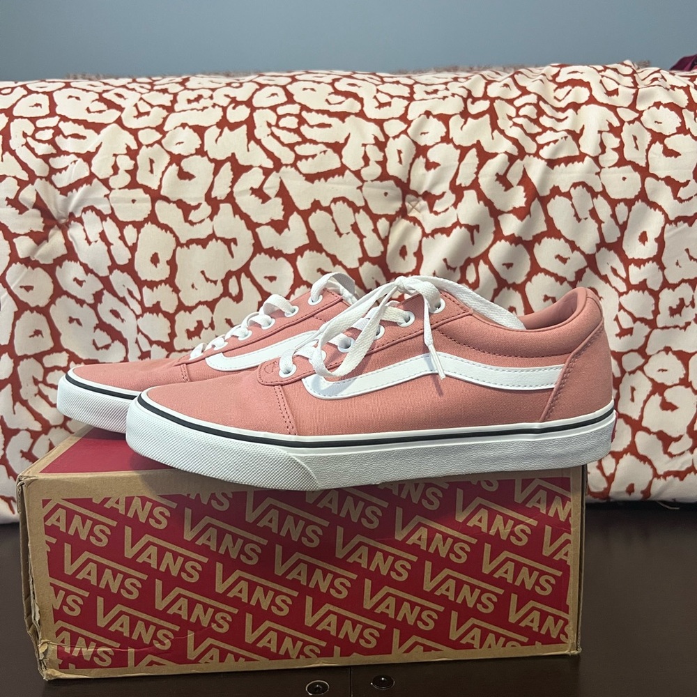 Vans Dusty Pink and White Ward Sneakers